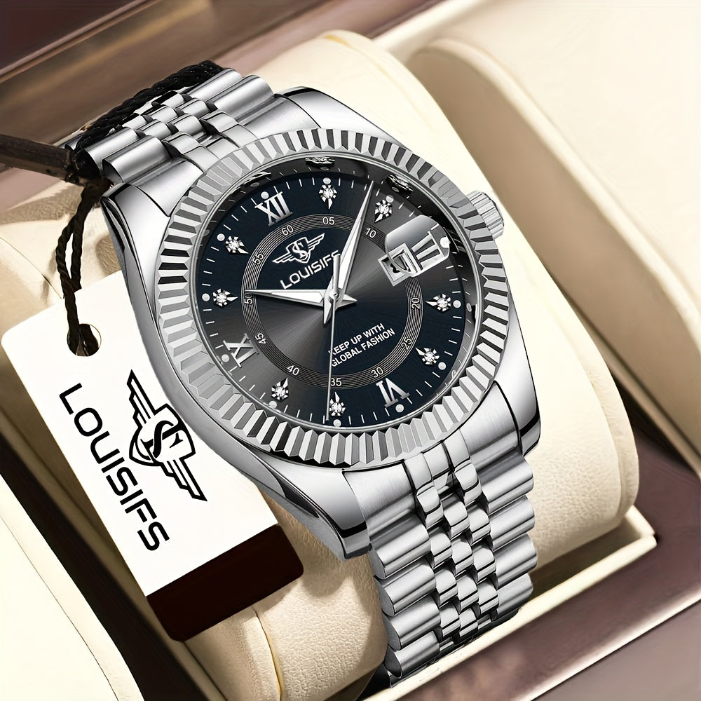Men's High-end Watch Trend Fashion Business Calendar Luminous Quartz Watch