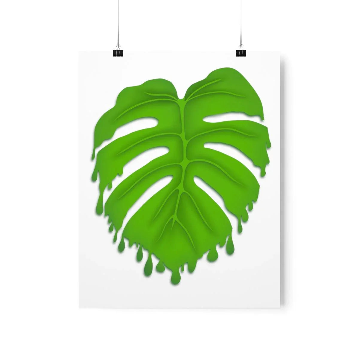 Melting Monstera Botanical Print – Unframed Wall Art