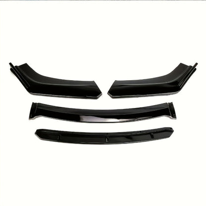 4pcs/Set Material Car Front Lip Spoiler Kit - Stylish Appearance Upgrade, Small Vehicle Bumper Modification Accessories with Easy Installation and Durable Protection for Fenders, Car Spoiler, Car Modification Accessories