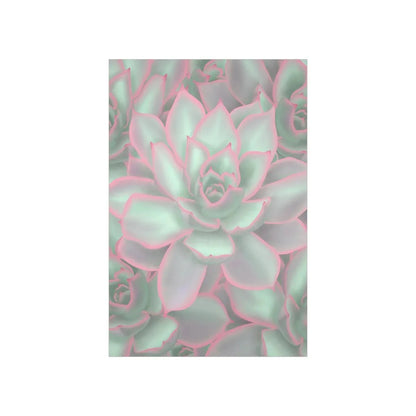 Echeveria Violet Queen Succulent Pattern Botanical Print – Unframed Wall Art