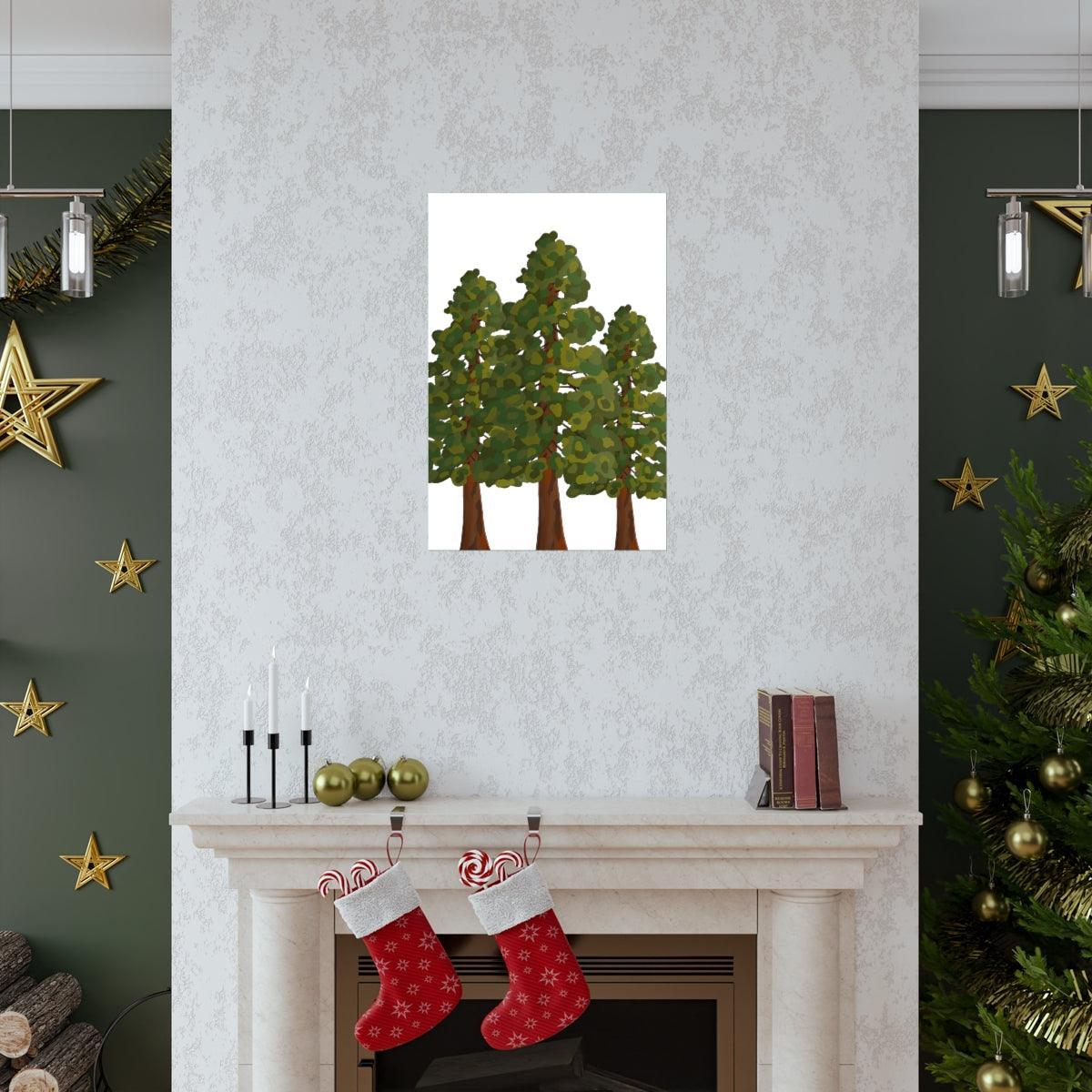 Coastal Redwood Print – Unframed Wall Art