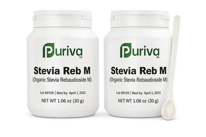 Stevia Reb M powder, (Reb-M | Rebaudioside M), 60 grams | 2,000 servings, Puriva Nutrition