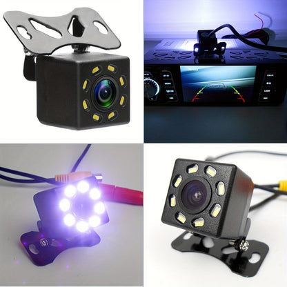 8LED Night Vision Reversing Camera HD 4.3 Inch Monitor Wide Angle Parking System for Multi Vehicle Safety Backup