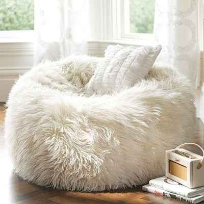 Cute Round Beanbag Plush Lazy Sofa For The Study Perfect For One Person