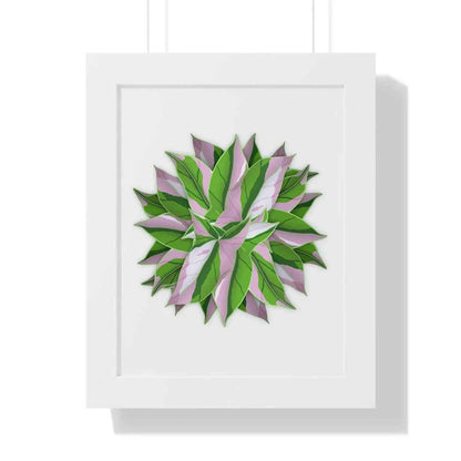 Syngonium Tricolor Pattern Framed Print – Botanical Wall Art
