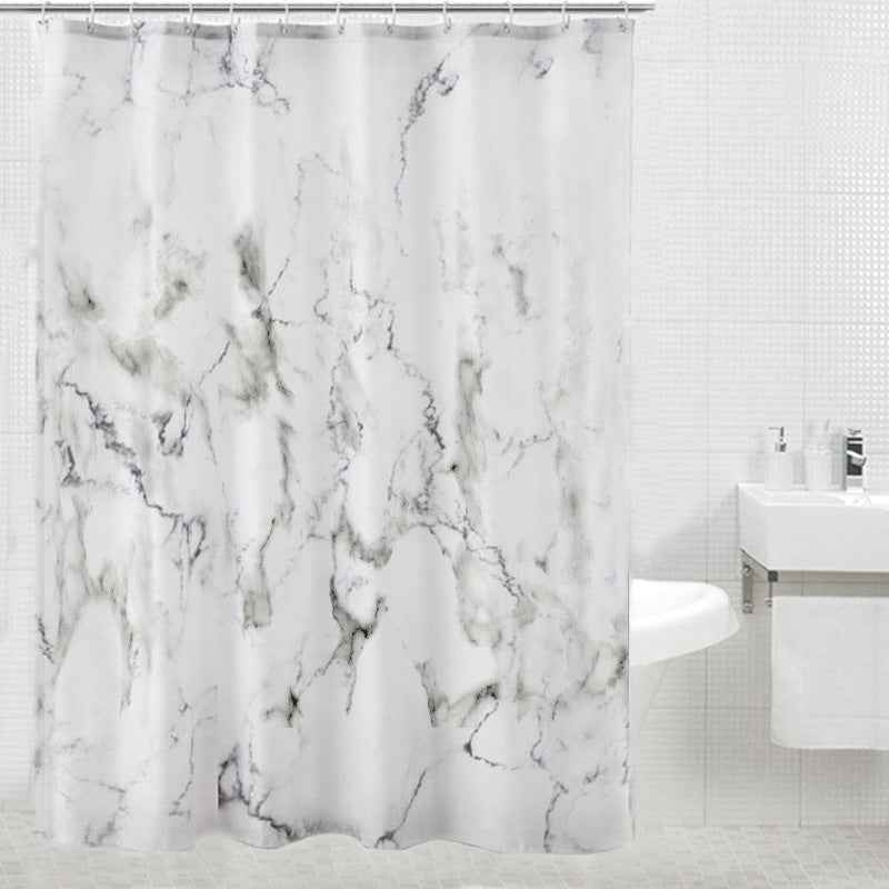 New Marble Pattern Polyester Shower Curtain