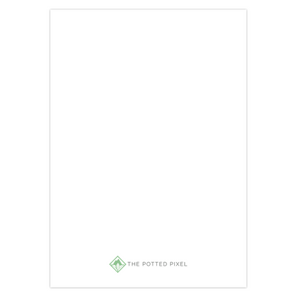 Cactus Valentine's Day Card – Botanical Design Blank Inside