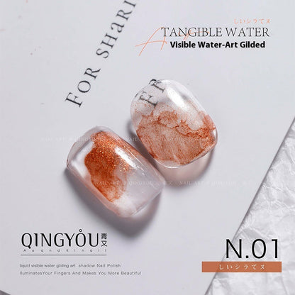 Quick-drying Nail Art Watercolor Shading Fluid Pearlescent Gradient Ink White Gilding Smoke
