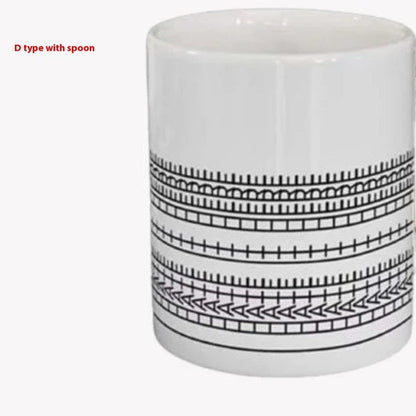 Ceramic Kitchen Hidden Information Coffee Cup