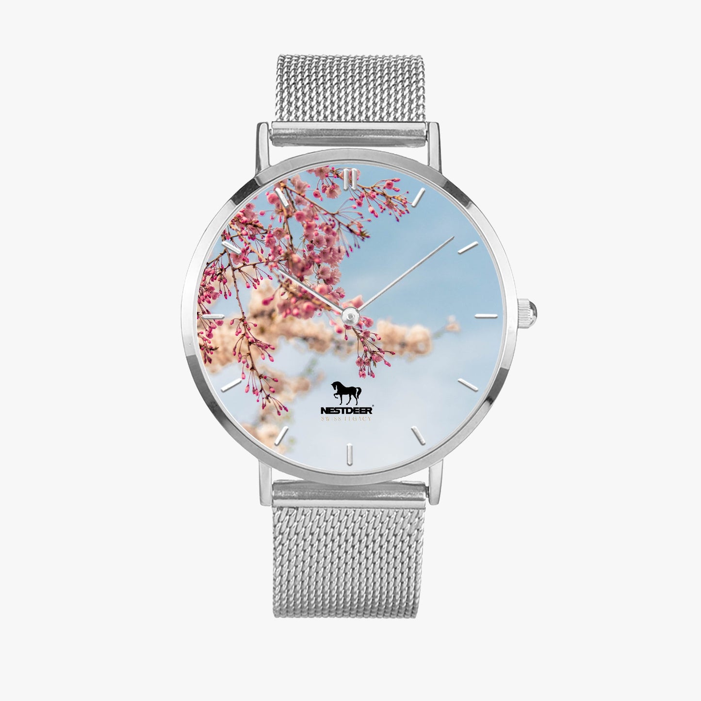 170. Fashion Ultra-thin Stainless Steel Quartz Watch (With Indicators)