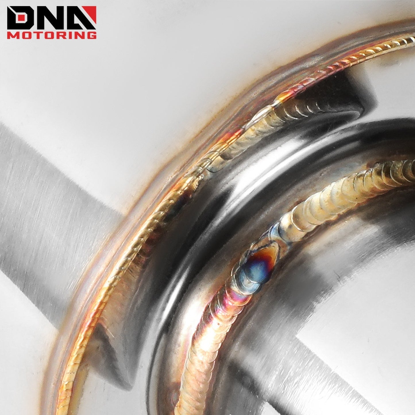 DNA MOTORING Stainless Steel Straight-Through Exhaust Muffler