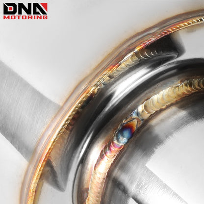 DNA MOTORING Stainless Steel Straight-Through Exhaust Muffler