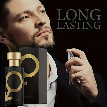 Powerful Men's Perfume, Black Perfume Spray - Men's Original Cologne | Pheromone Infused Fragrance | for Everyday Use | Bold And Masculine Scent | Boosts Self-Confidence And Attractiveness, Black Perfume, Gift for Him