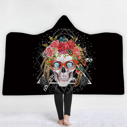 3D Digital Printed Hooded Blanket Cape