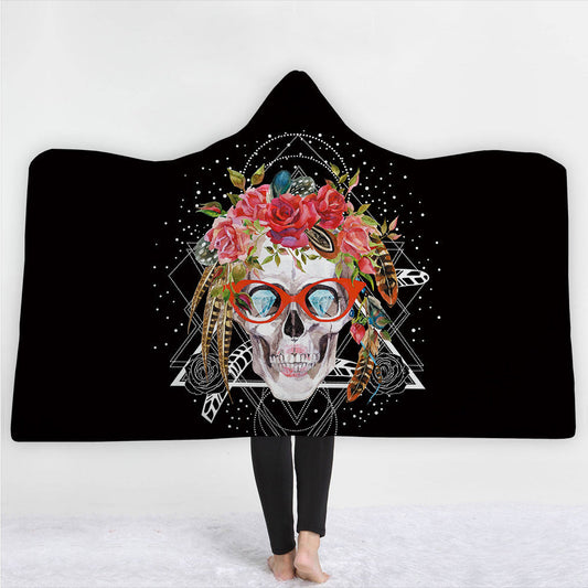 3D Digital Printed Hooded Blanket Cape