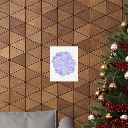 Graptopetalum Murasaki Succulent Botanical Print – Unframed Wall Art