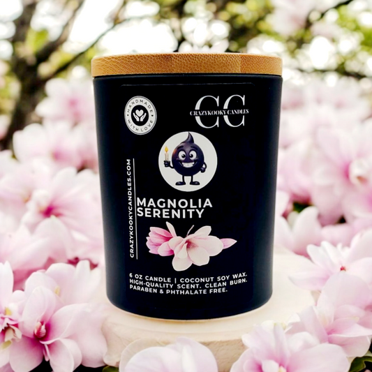 MAGNOLIA SERENITY - Funny Candle, Scented Coconut Soy Candle, 6oz