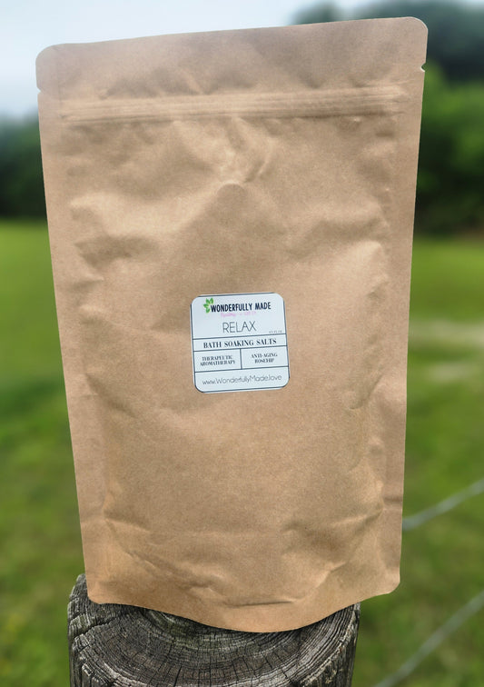 Relax | Bath Soaking Salts | Himalayan Dead Sea Epsom Refill