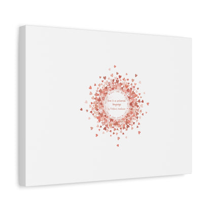 Tiny Heart Confetti Canvas | Matte Stretched Wall Art