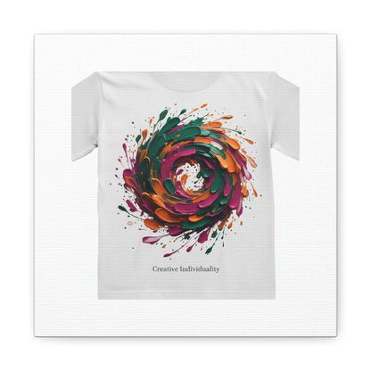 Painterly Abstract Floral Swirl Canvas | Matte Stretched Canvas