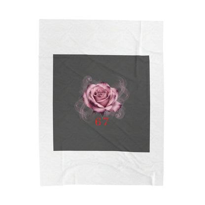 Moon Rose Valentine's Blanket | Viral Gothic Rose Velveteen | Dark Romance Valentine's Gift