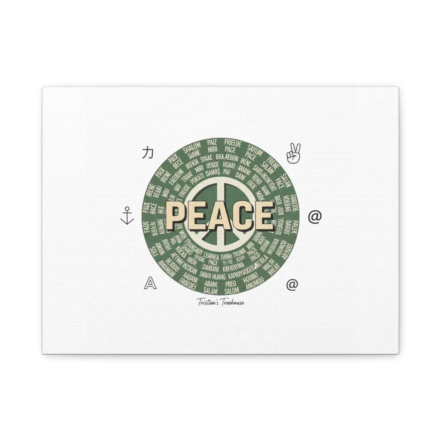 Peace doodle canvas | hand drawn sketch aesthetic, handwritten message