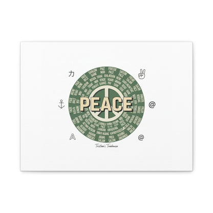 Peace doodle canvas | hand drawn sketch aesthetic, handwritten message
