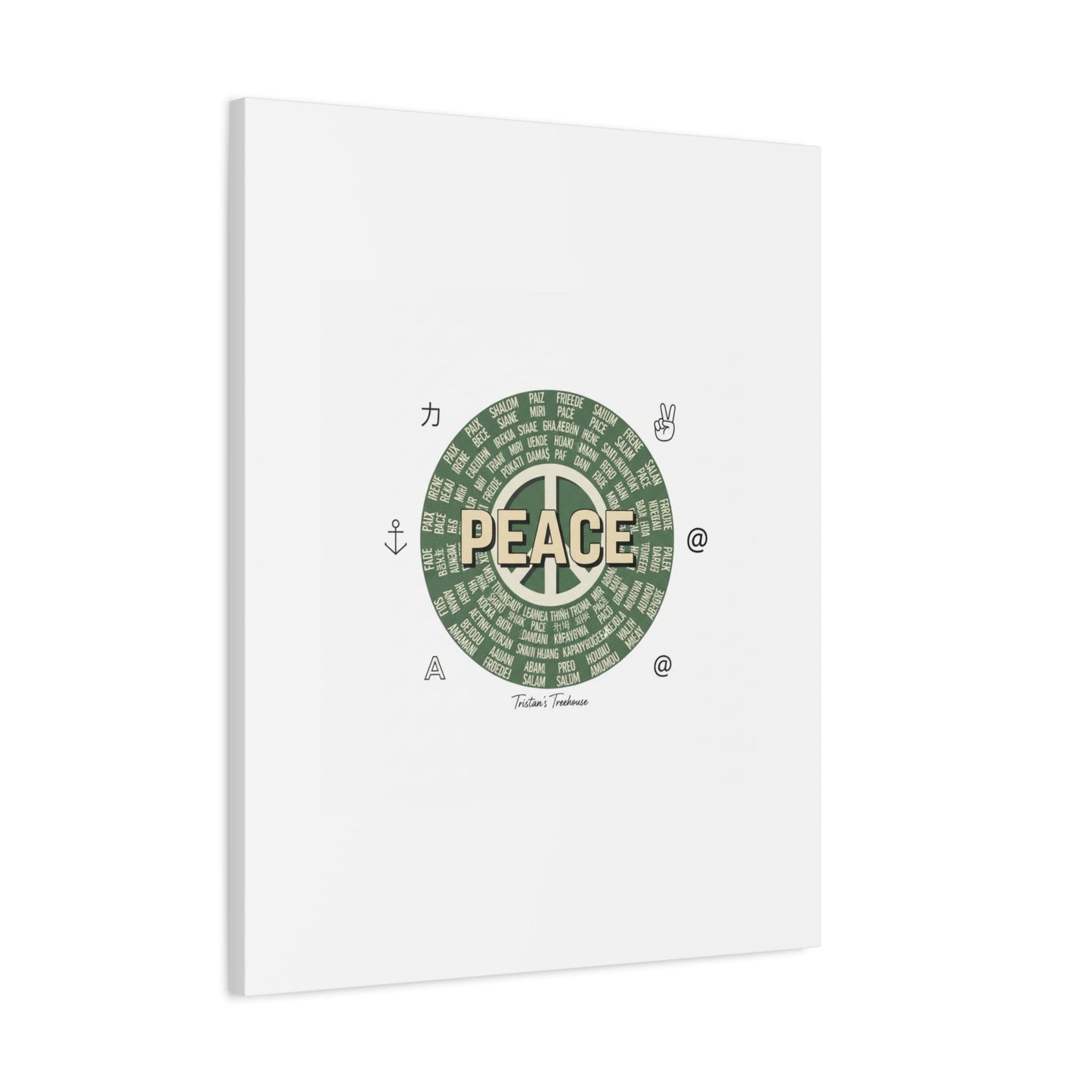 Peace doodle canvas | hand drawn sketch aesthetic, handwritten message