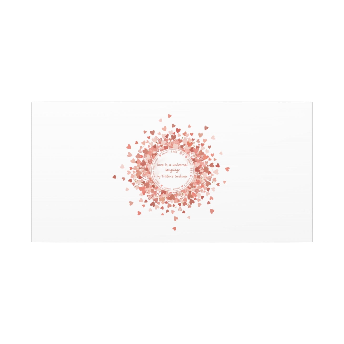 Tiny Heart Confetti Canvas | Matte Stretched Wall Art