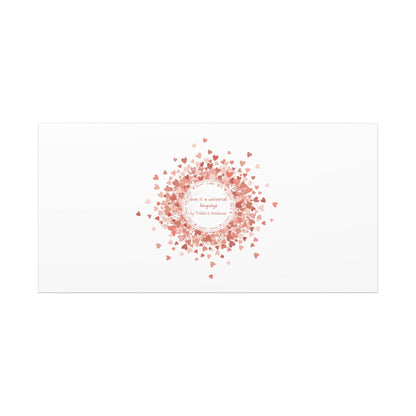 Tiny Heart Confetti Canvas | Matte Stretched Wall Art