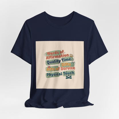 Love Languages Meme T-Shirt | acts of snacks, quiet love, relationship humor