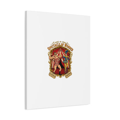 Spectacle of Wonder Circus Art Print, Canvas | Vintage Carnival Design