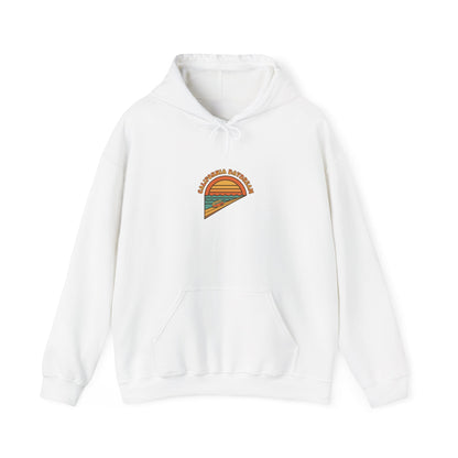 Golden Hour Retro Sunset Hoodie | 70s Sunset, Vintage Palm Postcard