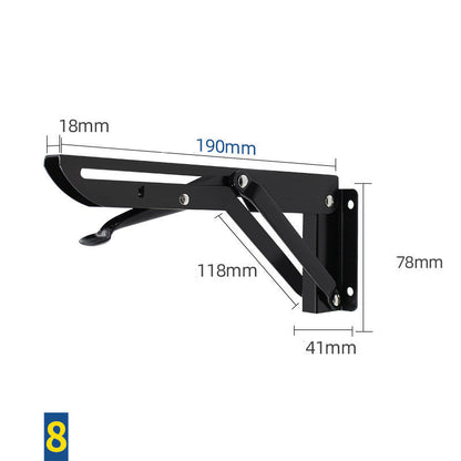 Stainless Steel K-shaped Folding Triangle Bracket Wall Shelf Shelf Support Frame
