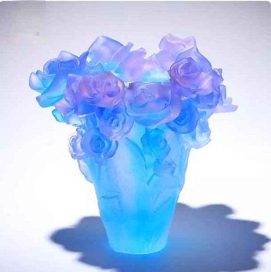 Light-luxury Rose Vase For Living Roomsartistic Floral Arrangement Decor