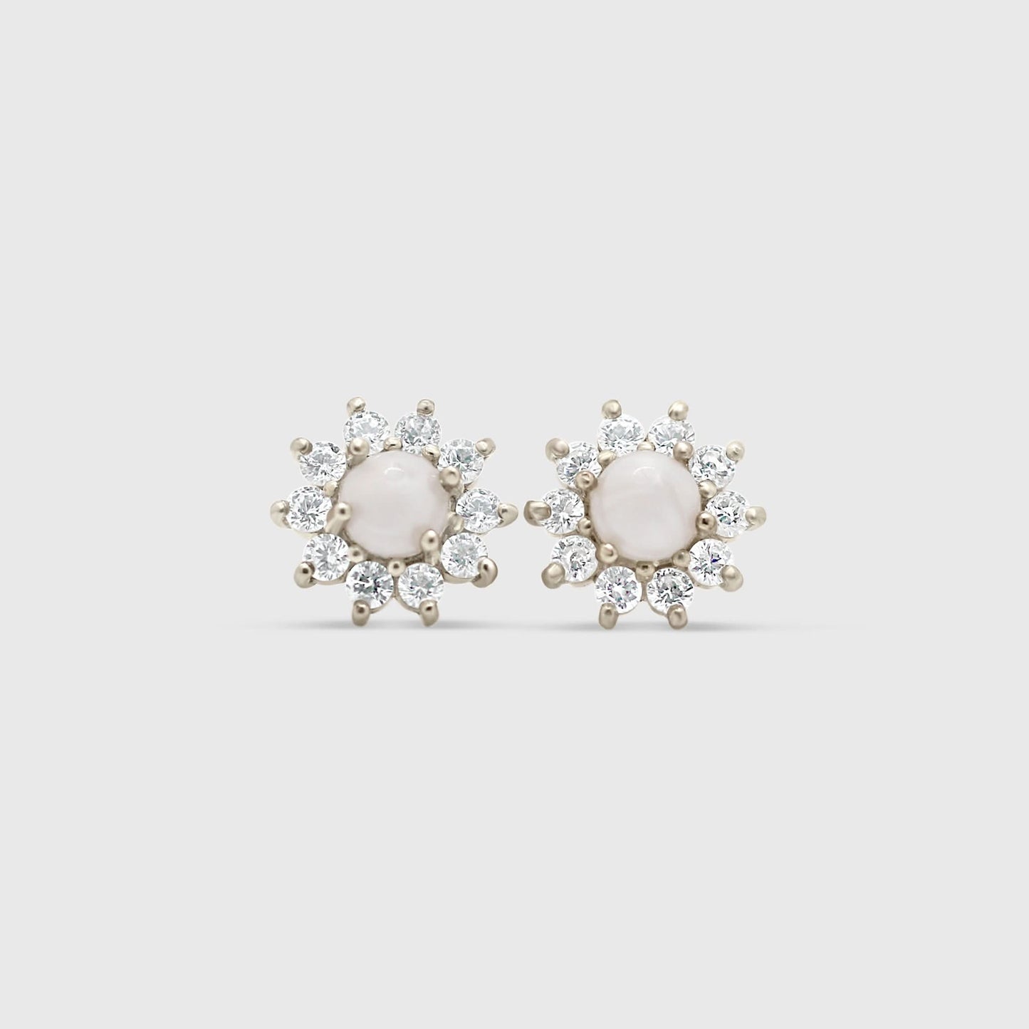 Sterling Silver Gem Studs