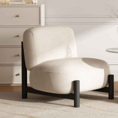 Living Room Single Sofa Fabric Lambswool Leisure Chair