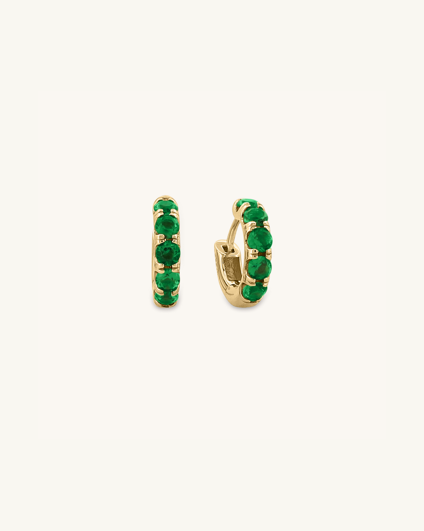 Birthstones Huggie Hoops