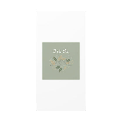 Breathe Mountain Line Canvas | Nature Symbols, Minimal Forest Wall Art