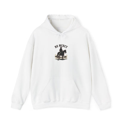 No Mercy Cowboy Skull Hoodie | western skull art, gothic Americana