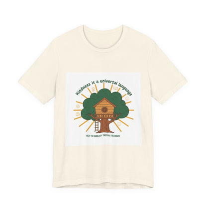 Kindness Is a Universal Language Tee | eco tee, climate humor