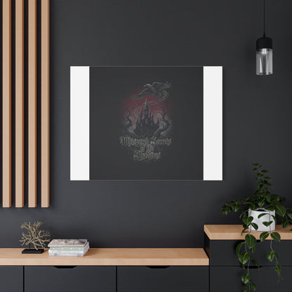 Whispered Secrets of the Shadows Castle Wall Art, Matte Canvas | Gothic Medieval Decor