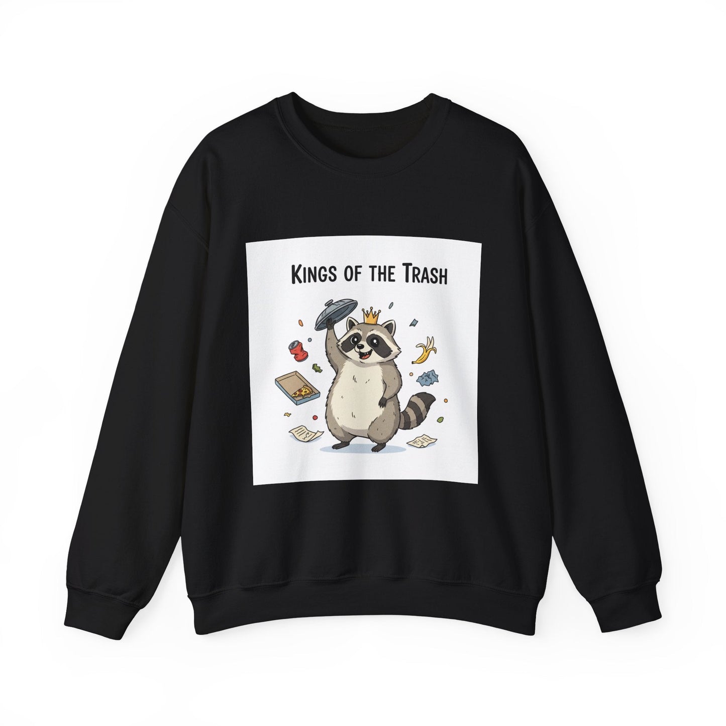 Kings of the Trash Raccoon Sweatshirt | trash panda, raccoon doodle