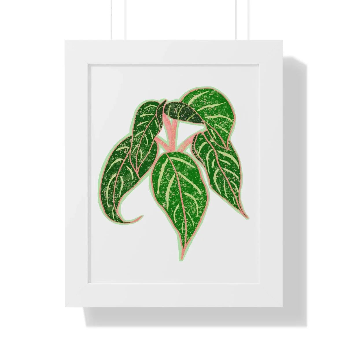 Aglaonema Sparkling Sarah Framed Print – Botanical Wall Art