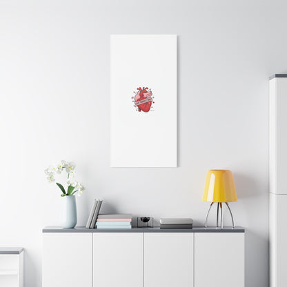 Love Yourself First Canvas, Hearts-with-a-Twist, Anti-Valentine Art