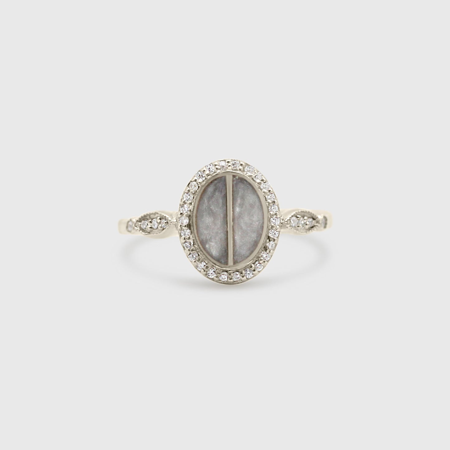 Split Stone Oval Ring