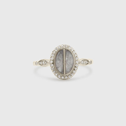 Split Stone Oval Ring