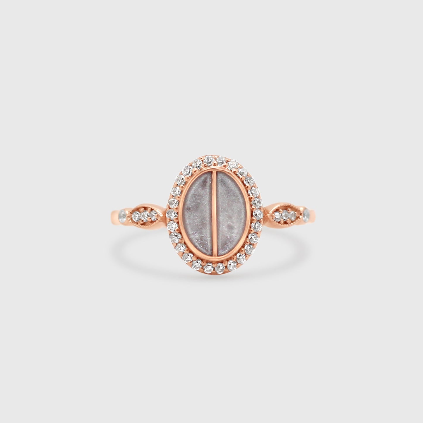 Split Stone Oval Ring
