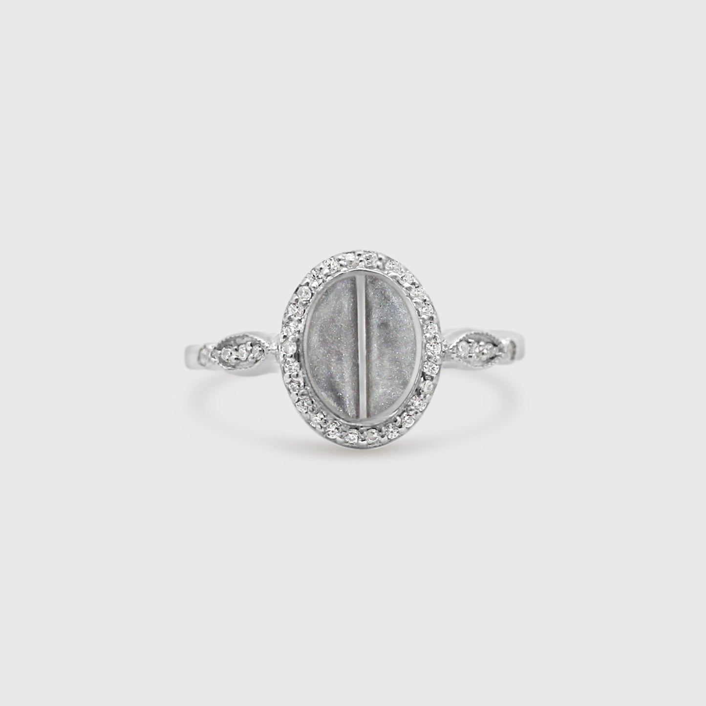 Split Stone Oval Ring