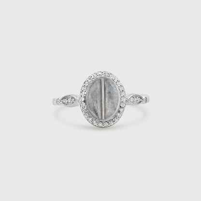 Split Stone Oval Ring